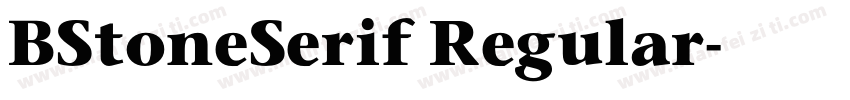 BStoneSerif Regular字体转换